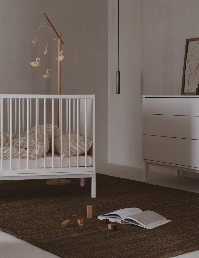 Rostoucí postýlka 3v1 Quax Ashi - krémová